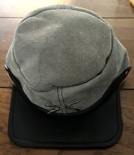 Vintage Civil War Confederate Reproduction Cap Hat Leather Size XL picture