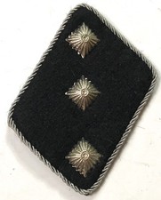 WWII GERMAN WAFFEN UNTERSTURMFÜHRER OFFICER COLLAR TABS