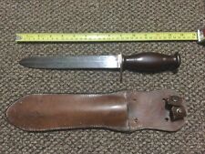 WW2 Theater Made double edged combat fighting dagger knife soldier named picture