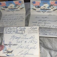 1943 McDill Field Private WWII Letter, Discusses End of War - Bomber Letterhead picture