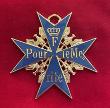 WW1 German BLUE MAX MEDAL Pour Le Merite Award Military Order Iron Cross Badge picture