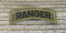 Vietnam US Army OD Twill Cut Edge Subdued Ranger Tab Patch LRRP Recon MINT NOS picture