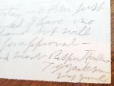 Thomas Stonewall Jackson Signed Battlefield Correspondence Civil War Autograph picture