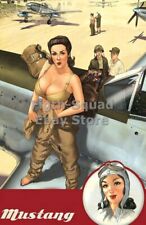 WW2 Picture Photo Mustang pinup Girl 6123 picture