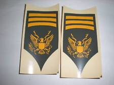 US ARMY  - M1 CAP DECALS - MASTER SPECIALIST RANK - 1 PAIR picture