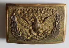 1870's Officer's Sword Brass Belt Buckle Post Civil War Eagle E Pluribus Unum picture
