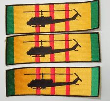 ONE (1) Post Vietnam Made Veteran Service Ribbon Patch Huey Helicopter picture