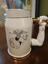 Vintage USMC MARINE CORPS BEER MUG COFFEE STEIN Made In The USA picture