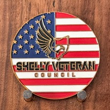 Shelly Veteran Council Veterans Day Gratitude Eagle US Flag Challenge Coin  1#42