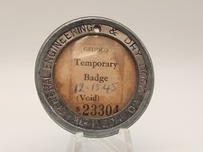 WWII Ship Building Temp Worker I.D General Engineering & Dry Dock Alameda CA
