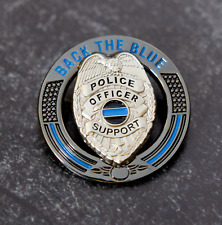 Back The Blue Thin Blue Line Police Support Pin picture