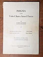 WWII 1943 Insignia of the US Armed Forces National Geographic Society ID Book picture