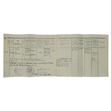 WW1 Original German death certificate 1918 Reims France soldier service record picture