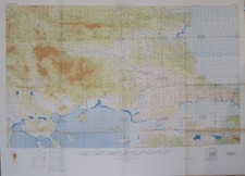 Huge 1958 USA CGSC Topo Map Balkans Bulgaria Turkey Greece Sofia Edirne Istanbul
