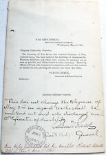 Civil War Andersonville Prison 1865 POW Document Union Soldier Hand Written picture