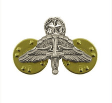 Vanguard ARMY DRESS BADGE: MASTER FREEFALL JUMP WING - MINIATURE, MIRROR FINISH