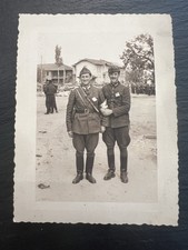 Vintage WWII Photo Bulgarian Soldiers Officers Uniforms Military