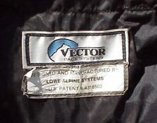 RARE LOWE ALPINE VECTOR SYSTEM RAPPELLING 2-PIECE BACKPACK  (MILITARY USED) picture