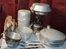 Lot Of Vintage WW2 Infantry Artifacts Tent Spikes,Camp Stove, Pans,Canteen,Cups picture