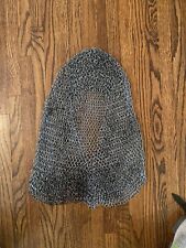Medieval Blackened Chainmail Coif Hood Armor picture
