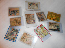1940's WWII Propaganda War Cards Lot -10  Old Gum Cards In Holders. picture
