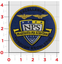 NAVY NAVAL POST GRADUATE SCHOOL NPS EMBROIDERED HOOK & LOOP PATCH