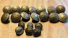 Texas Officer Civil War Buttons And Texas Buckle picture