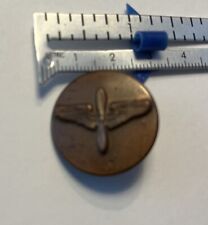 Original Vintage WWII ? US Army Air Corp Collar Pin Bronze rust on back picture