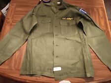 Vintage Us Army Og-107 Button Up Shirt Size 15 1/2 X 35 Green (24-1146) picture