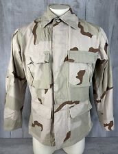 Desert Camo Jacket Combat US Military Button Camouflage Coat Mens Regular Small picture