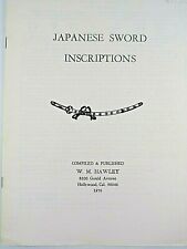 Japanese Sword Inscriptions Soft Cover Reference Book picture