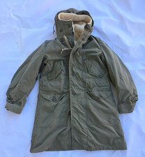 Vintage Czech Czechoslovak Military M85 Parka Coat Liner Hood OD Green Small