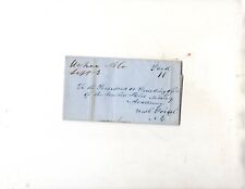 UCHEE ALABAMA STAMPLESS COVER 1849 TO WEST POINT MILITARY ACADEMY w/GOOD  LETTER picture