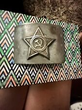 1936 Cadets USSR Soviet Russian Military Uniform Soldier Buckle for Belt picture