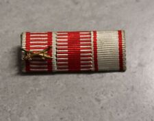 orig. WW1 AUSTRIAN THREE PLACE MEDAL RIBBON BAR FOR SOLDIERS SEE IT picture