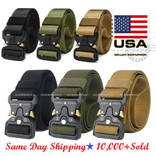 Casual Military Tactical Belt Mens Army Combat Waistband Rescue Rigger Belts picture