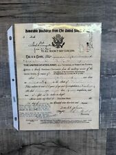 WWI 1918 U.S. Army honorable discharge document picture