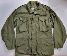 US ARMY Field Jacket M1965 M65 Medium So-Sew Styles 1971 Vietnam XLT Fits Large picture