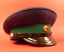 Soviet Russian VOKhR SECURITY GUARD Visor Hat + Cap Badge Size 60 XL MINT 1993