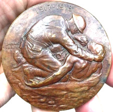 Legendary WW1 Bronze Medal Awarded to US Army & Navy Chaplains MEDALLIC ART 1920