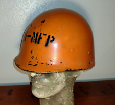 US WW2 M1 Helmet Liner Westinghouse Orange Painted w/ Sweatband 1945 picture