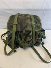 US Army Alice Pack LC-2 Med Woodland Camo With Straps Excellent 1991 Dated picture