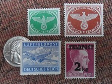X4 WWII German Wehrmacht German Army Fieldpost Feld Post Postage Stamps