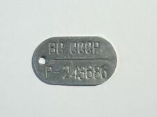 Original Soviet Russian Army Soldier Dog Tag ID Number Token USSR picture