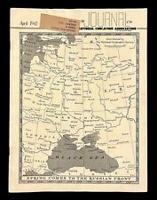 1942 National Education Assc Journal WWII Russian Front Spring Vintage Magazine picture