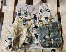British Military Tactical Vest General Purpose Desert Ops Waistcoat, Att Pouches