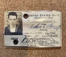 WW2 US Navy Reserve ID Card USS Gato Submariner  picture