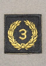 Cloth Army Badge 019: Meritorious Unit Award, 3rd Award - on AG