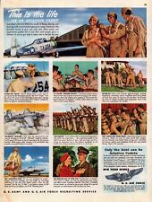1949 U.S. Army Air Force Recruiting Win Your Wings Collier's Vintage Print Ad picture