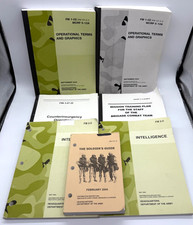 2004 US Army Military Booklet Lot FMI 3-07.22 ARTEP 71-3-30-MTP FM 1-02 FM 2-0